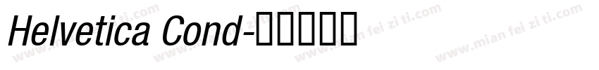 Helvetica Cond字体转换